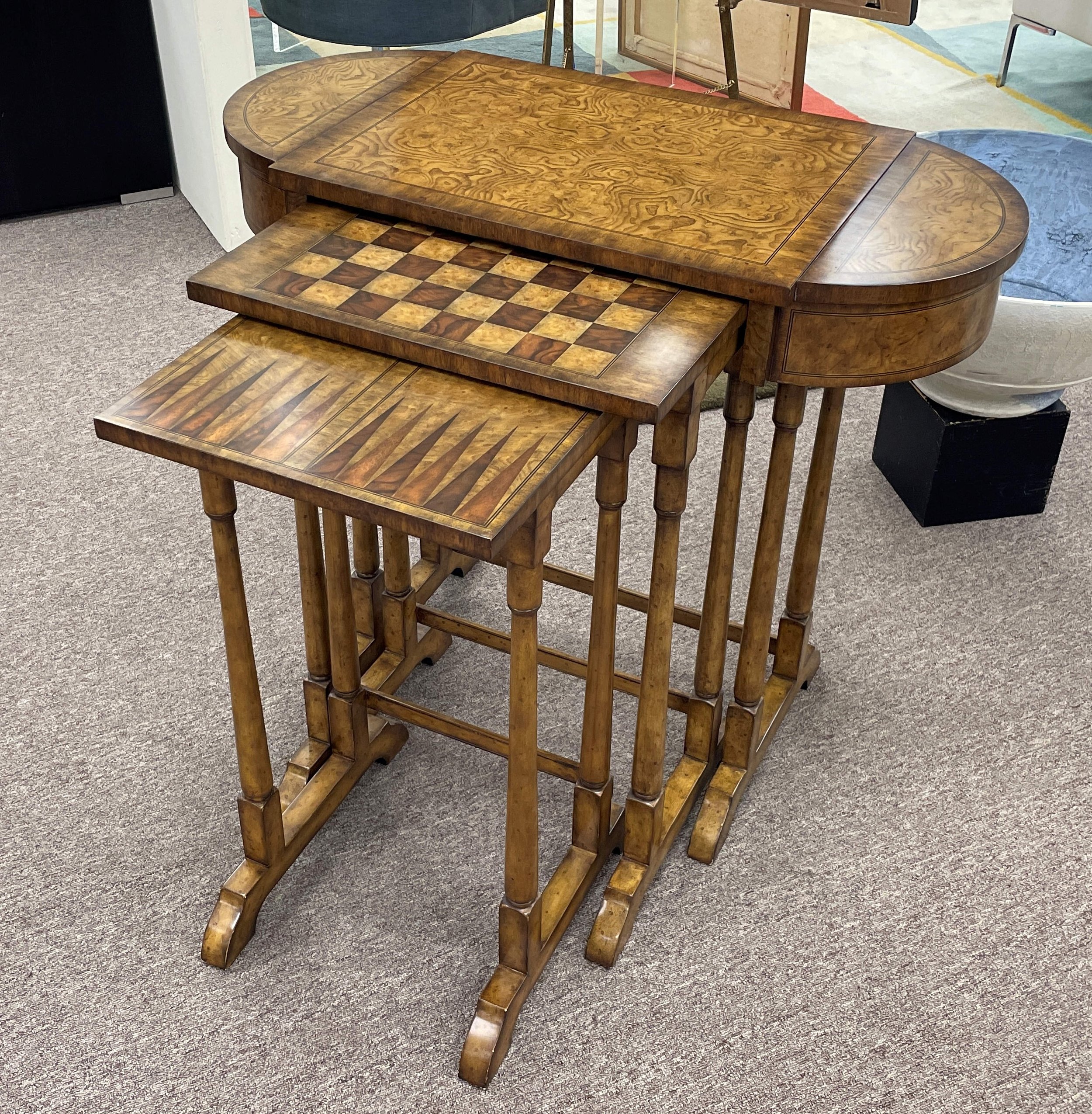 Encore Furniture Gallery-Vintage Maitland Smith Nesting Game Tables